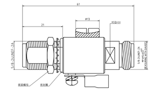 واي فاي هوائي البرق محوري حامي عرام N نوع أنثى إلى جاك موصل الحاجز مع تفريغ أنبوب غاز 90/V - Product Image 2
