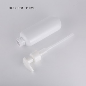 Flacon en plastique PET blanc solide HCC-028 110 ml pour emballage de lotion nettoyante pour le visage - Product Image 2