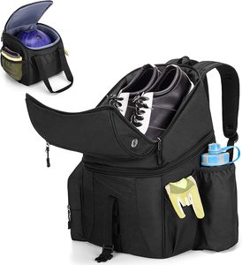 Sac à dos de bowling résistant à l'eau avec logo personnalisé pour une seule boule, sac pour une seule boule avec compartiment pour chaussures - Product Image 1
