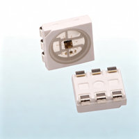 Diodo LED RGBIC SMD 5050 de 6 Pines con Circuito Integrado HD107S/HD108 Incorporado para Tiras LED Programables y Pantallas de Píxeles