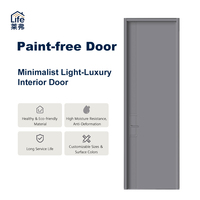 Portes intérieures écologiques de style luxe discret, sans peinture, disponibles au prix de gros d'usine, insonorisées et faciles à nettoyer
