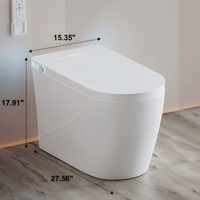 En gros Toilettes intelligentes monobloc en céramique avec bidet intégré, chasse d'eau automatique, siège chauffant et télécommande pour la maison et l'hôtel
