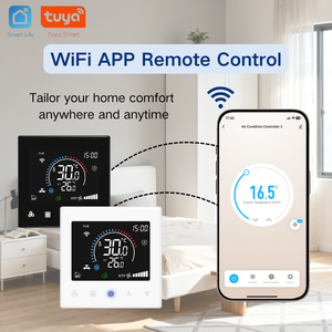 Tuya WLAN-Thermostat für Gebläsekonvektoren, Kompatibel mit Hersteller-OEM/ODM-Design, Wochenprogramm, Einstellbare Hintergrundbeleuchtung, CE- und RoHS-Zertifiziert - Product Image 2