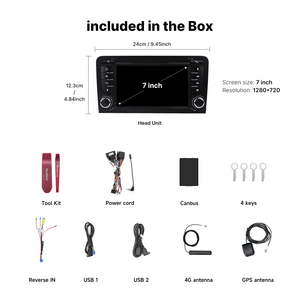 Autoradio Android Youducar 7" con Lettore DVD e Navigatore per Audi <span class=keywords><strong>A3</strong></span> / <span class=keywords><strong>S3</strong></span> / RS3 8P 2003-2012, HD 1280x720, CarPlay Wireless - Product Image 3
