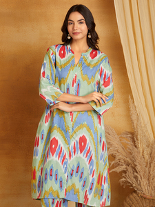 Collections Sanash les plus vendues, ensembles en viscose et coton pour femmes, imprimé numérique floral, style ethnique, prêts pour les fêtes, la plage, toutes saisons - Product Image 2