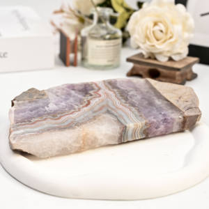 โรงงานผลิตแผ่นอะเมทิสต์อาเกตธรรมชาติขัดเงา ขนาดสั่งทำได้ สำหรับตกแต่งบ้าน สะสม ทำเครื่องประดับ ขายส่ง - Product Image 4