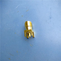Adaptador hembra Tthread Conector de montaje en panel Pcb Sma Molex Conector de soldadura Sma Conector impermeable SMA
