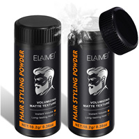 ELAIMEI Formule Naturelle Sûre Douce Tenue Longue Durée Poudre Coiffante Texturisante Mate 10g Poudre Volumisante pour Cheveux pour Hommes