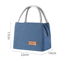 Sac isotherme pour le déjeuner, sac isotherme pour le travail et l'école avec doublure en aluminium et poignée confortable