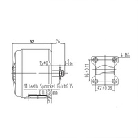 Kit Motor DC Brushless MY1016 350W Efisiensi Tinggi Torsi Tinggi yang Andal untuk Sepeda Listrik, Skuter, Trailer Tenaga Surya, Robot DIY, dan Lainnya