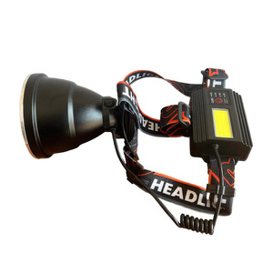 Có thể sạc lại đèn pha trắng Laser LED Side <span class=keywords><strong>COB</strong></span> đèn pha đèn đỏ Ánh sáng ngoài trời chiếu sáng khẩn cấp 7 chế độ đầu đèn Torch - Product Image 2