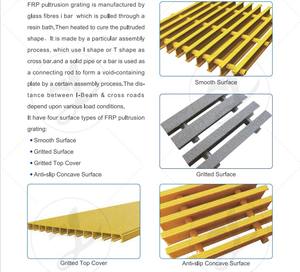 Atacado Alta Resistência Grelhar Pisos De Vinil <span class=keywords><strong>Ester</strong></span> Fibra De Vidro Frp Pulgusão Grating - Product Image 6