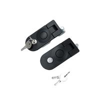 Loquet de compression noir en zinc moulé sous pression MS609, poignée en T réglable à ressort robuste, serrure plate ANSI Grade 3 pour camping-car industriel