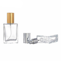 Flacon de parfum 1oz en verre, bouteille carrée de 100ml, flacon compte-gouttes noir et rectangulaire pour huile essentielle, 30 ml