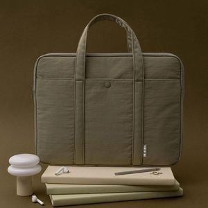Custom Logo Crossbody Modern Business Soft Nylon Waterproof Large Capacity Computer Laptop Sleeve Briefcase Protective Shoulder - Product Image 4