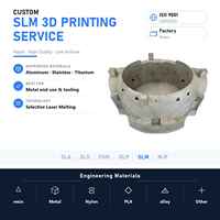 Impression 3D industrielle, technologie SLM, prototypage rapide en métal pour l'usinage, services OEM personnalisés non-CNC, fabricant