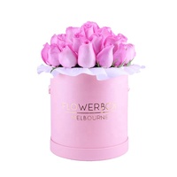 Grande taille fleur cylindre boîte ronde pour cadeau personnalisé Logo tube emballage cylindre boîte mariages décoration