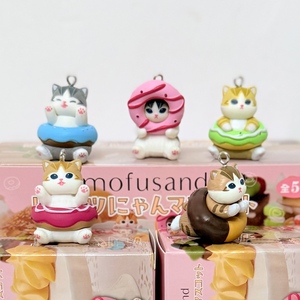 Lot de 5 figurines mignonnes en forme de donut de <span class=keywords><strong>chat</strong></span> dans une boîte surprise, idéales comme cadeaux - Product Image 2