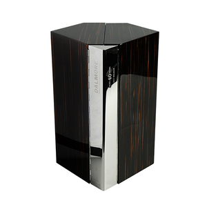 Boîte cadeau de luxe en bois massif à double porte pour vin, intérieur miroir haute brillance, emballage pour bouteille unique de <span class=keywords><strong>whisky</strong></span>, logo personnalisé - Product Image 3