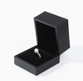Custom Logo PU and Velvet Square <b>Ring</b> <b>Box</b> Luxury Jewelry Packaging <b>Box</b> for Engagement Wedding Gift and jewelry <b>ring</b> packaging - Product Image 2