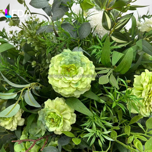 Bola de Flores Artificiales de Seda LEDA Hecha a Mano de 60 cm (2 pies) con Rosas Mixtas y Follaje, Centro de Mesa para Bodas y Decoración de Eventos - Product Image 5