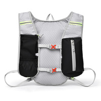 D5676 Gilet de course léger, accessoires de randonnée, équipement de cyclisme, sac à dos d'hydratation avec poche à eau de 1,5 L