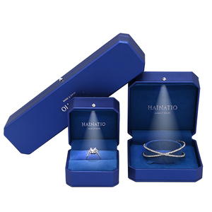 FADELI imballaggio di gioielli a led di lusso all'ingrosso scatole di imballaggio di gioielli personalizzati logo scatole di anelli personalizzate portagioie con luci - Product Image 2