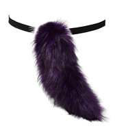 Serre-tête en peluche queue de loup pour femme, accessoire de fête, club, coiffure, bandeau fourrure Lolita, anime, Halloween, Noël, cosplay