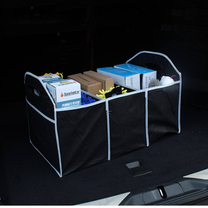 Organisateur de coffre multifonctionnel pliable de capacité de vente chaude accessoires d'organisateur de voiture non tissés avec poignée facile à transporter - Product Image 5