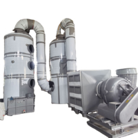 Système de nettoyage des gaz d'échappement par électrolyse avec lit filtrant, épurateur d'air industriel