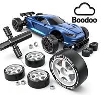 Voiture de course RC 2.4G haute vitesse, prête à l'emploi, éducative, étanche, 4x4, électrique à brosses, 4 canaux, fonction Suivez-moi/Retour automatique