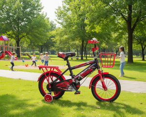 Bicicleta Infantil Beyond Red de 12 Pulgadas con Ruedas de Entrenamiento para Edades de 5 a 7 Años, Cuadro Metálico, Color Rojo - Product Image 2
