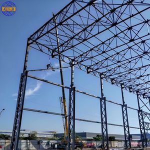 Estructura <span class=keywords><strong>de</strong></span> Acero Resistente, Diseño Moderno <span class=keywords><strong>de</strong></span> Edificio Prefabricado <span class=keywords><strong>de</strong></span> Gran Altura para Almacén/Taller, Acero al Carbono Q235 con 5 Años <span class=keywords><strong>de</strong></span> Garantía - Product Image 1