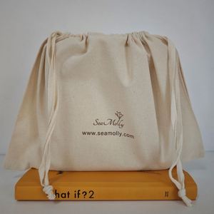 Promotional Drawstring <b>Bag</b> With Logo Cotton Dust Shoe <b>Bag</b> <b>String</b> <b>Bag</b> Drawstring Cotton Packing for Underwear Hair Wig Packing - Product Image 1
