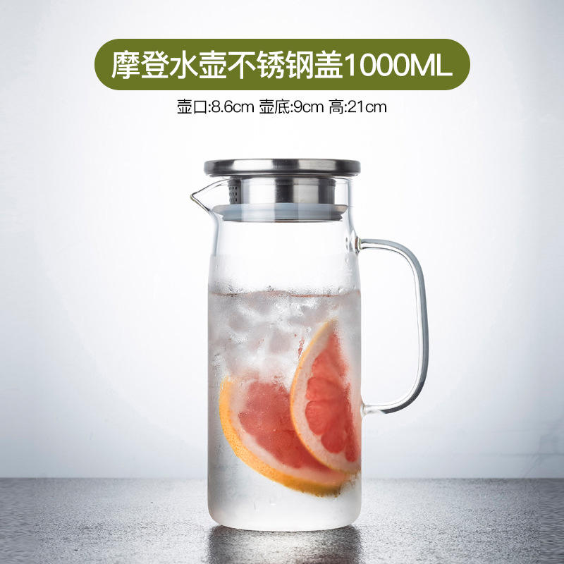 Bouteille d'eau moderne 1000 ml [Couvercle en acier inoxydable]