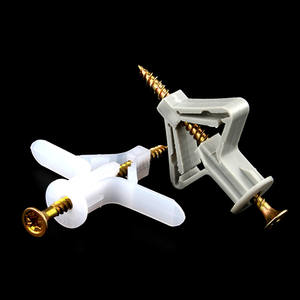 דובל עם ניילון התרחבות עוגן פלסטיק בידוד אפור פרפר קיר תקע התרחבות פלסטיק קיר תקע עוגן - Product Image 4