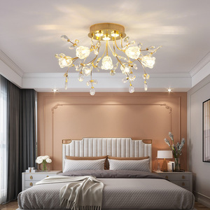 Noord-Europees design met vloeiende lijnen, creatieve bloemenkroonluchter van K9 kristal, hanglamp voor woonkamer en bruiloft - Product Image 5