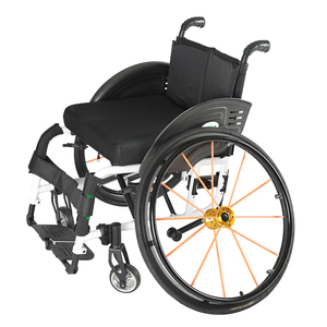 Silla <span class=keywords><strong>de</strong></span> <span class=keywords><strong>Ruedas</strong></span> inflable tipo ocio, asiento <span class=keywords><strong>de</strong></span> nylon, silla <span class=keywords><strong>de</strong></span> <span class=keywords><strong>ruedas</strong></span> deportiva activa <span class=keywords><strong>de</strong></span> aluminio - Product Image 2