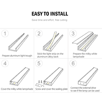 Bar Hôtel Gypse Mur Wash Strip Lampe Cloison Sèche Blanc Trimless Led Profil Plafonnier Plâtre en Aluminium Carré 75 80 2 Ans