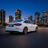 Lèvre arrière GF pour Honda Civic 11e génération 2021+, lèvre de pare-chocs arrière en PP thermoformé avec éclairage LED, pièces de tuning extérieur