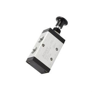 Vanne directionnelle à poussée-tirage contrôlée par cylindre pneumatique 3R210-06 Interrupteur manuel avec connecteur rapide 4R210-08 Vanne de tirage - Product Image 5