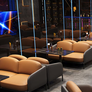 Ensemble de canapés et fauteuils de bar modernes personnalisés en gros pour hôtels, salles de réception, karaokés, pubs et tables de bar en ardoise - Product Image 5