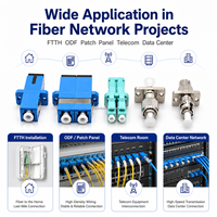 Adaptador de Fibra Óptica FTTH SC APC PLC, Adaptador Divisor G657A1, Accesorios para Redes de Fibra