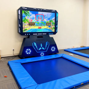 Sistem Permainan Trampolin Interaktif Trampolin Kebugaran Sekolah yang Dikustomisasi untuk Pelajaran Pendidikan Jasmani dan Permainan Olahraga Siswa - Product Image 1