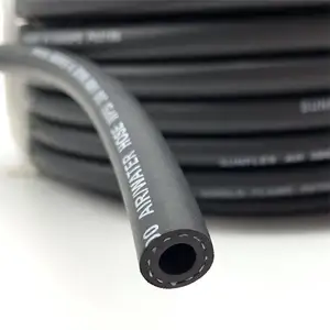 Black Oil-resistant Synthetic Rubber Inner Layer With 1-ply Textile Braided Hydraulic Hose