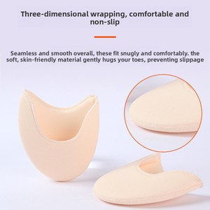Coussinets de protection pour pointes de chaussons de ballet, embouts en tissu doux pour soulager la douleur et prévenir les ampoules pour les danseurs - Product Image 5
