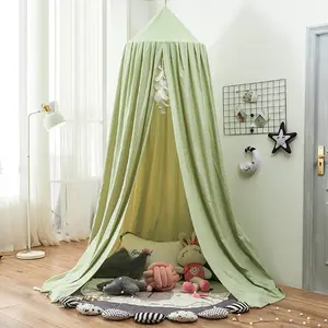 Cúpula personalizada mecanizable, cama de bebé, manto sombreado, parabrisas, cortina de cama, mosquitera, instalación sin agujeros, techo doméstico