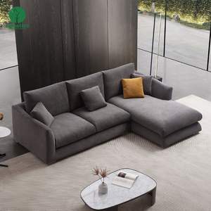 Moontree Sofa Modern untuk ruang tamu Sofa kain <span class=keywords><strong>Linen</strong></span> Sofa bagian Sofa Modular sudut berbentuk L - Product Image 5