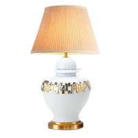 LJ198/LJ221/LJ233/LJ206G Lampe de table en porcelaine chinoise Art Déco Lampe de lecture en céramique Home Office Wholesale Decorative Item