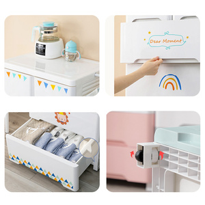 NUEVO <span class=keywords><strong>armario</strong></span> de PP de plástico popular con cajones, <span class=keywords><strong>armario</strong></span> de <span class=keywords><strong>armario</strong></span> simple multifuncional - Product Image 2